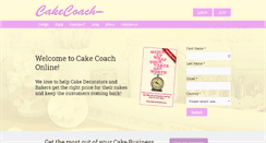 Desktop Screenshot of cakecoachonline.com